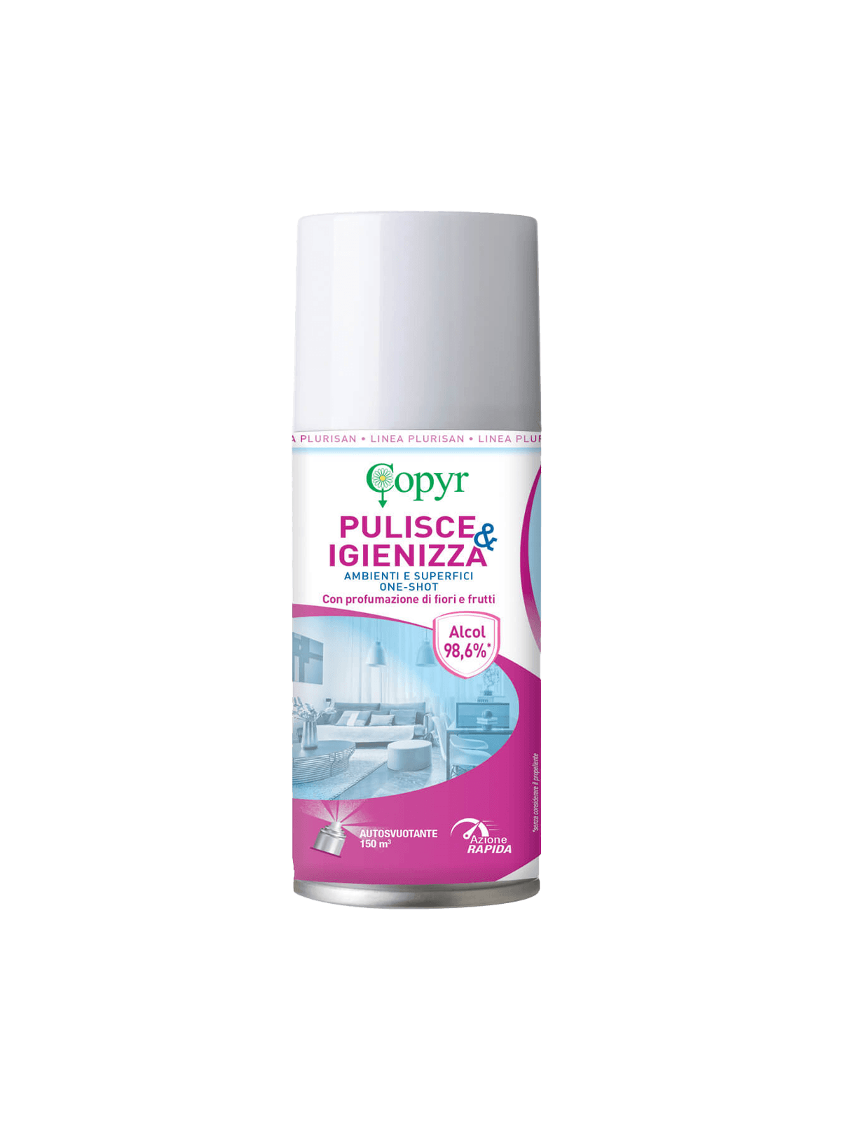 PLURISAN IGIENIZZANTE AMBIENTI AUTOSVUOTANTE 150ml - ProCleania